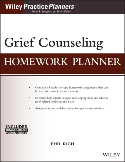 Grief Counseling Homework Planner, (with Download)