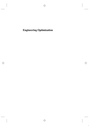 Engineering Optimization Theory and Practice