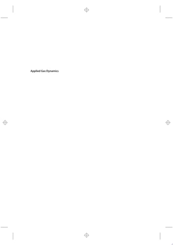 Applied Gas Dynamics