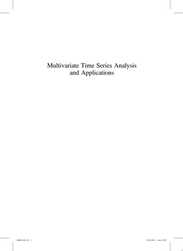 Multivariate Time Series Analysis and Applications