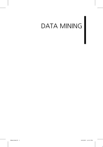 Data Mining Concepts, Models, Methods, and Algorithms