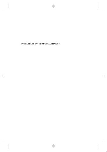 Principles of Turbomachinery
