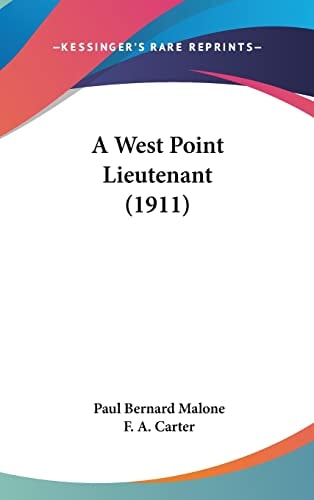 A West Point Lieutenant (1911)