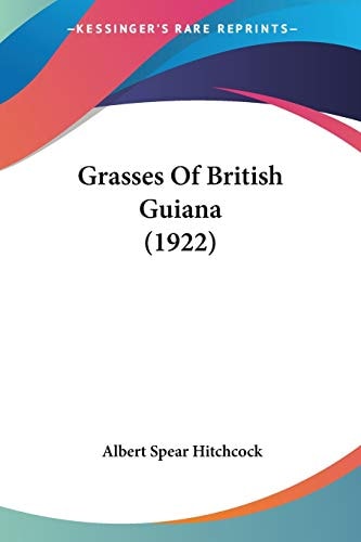 Grasses Of British Guiana (1922)