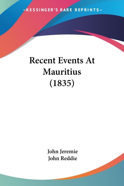 Recent Events At Mauritius (1835)