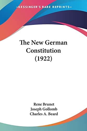 The New German Constitution (1922)