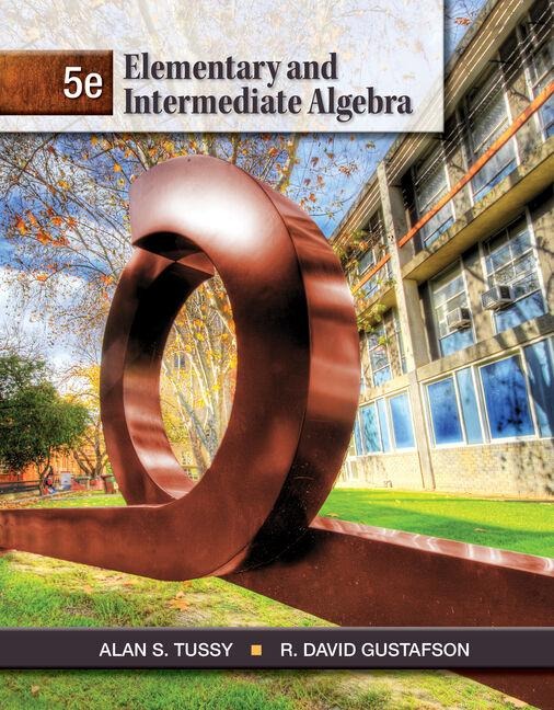 Bundle: Cengage Advantage Books: Elementary and Intermediate Algebra, 5th + Webassign Printed Access Card for Tussy/Gustafsons Elementary and Interme
