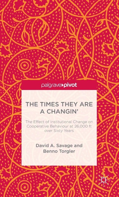 The Times They Are a Changin: The Effect of Institutional Change on Cooperative Behaviour at 26,000ft Over Sixty Years