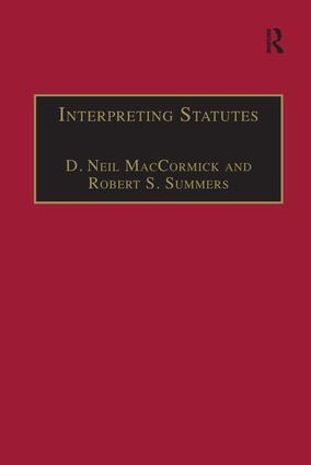 Interpreting Statutes: A Comparative Study