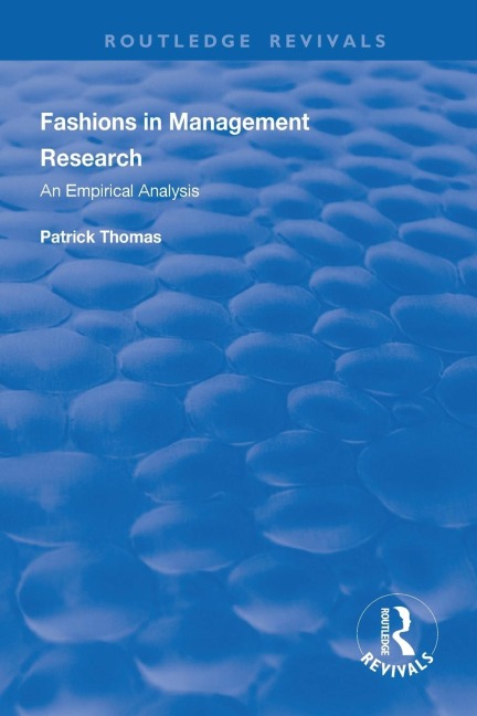 Fashions in Management Research: An Empirical Analysis