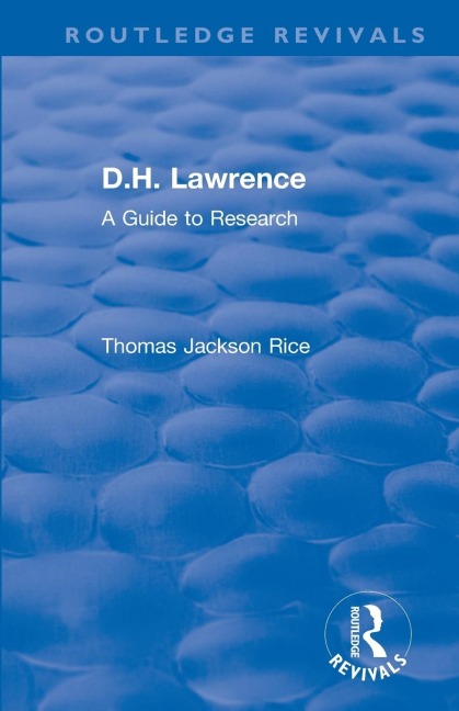 Routledge Revivals: D.H. Lawrence (1983): A Guide to Research