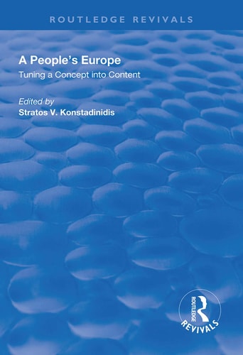 A People's Europe Turning a Concept Into Content