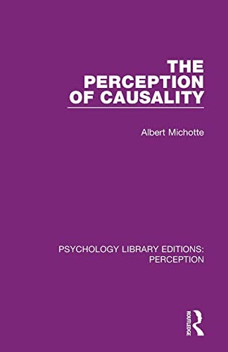 The Perception of Causality