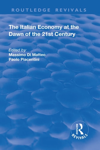 The Italian Economy at the Dawn of the 21st Century