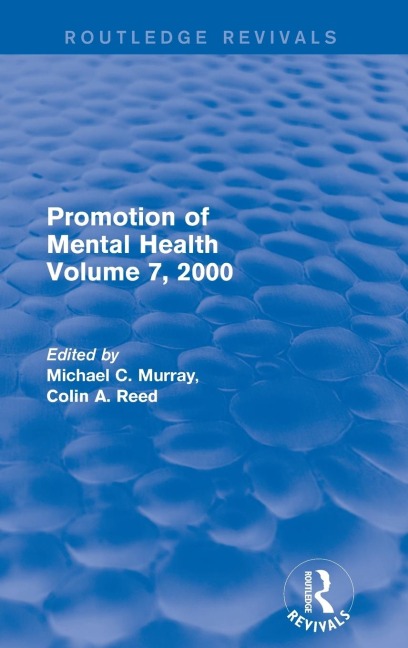 Promotion of Mental Health: Volume 7, 2000