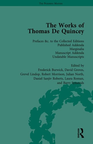 The Works of Thomas de Quincey, Part III Vol 20