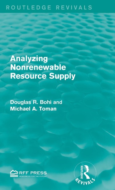 Analyzing Nonrenewable Resource Supply