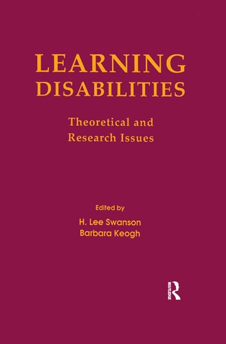 Learning Disabilities Theoretical and Research Issues