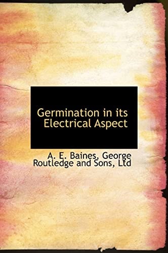 Germination in Its Electrical Aspect