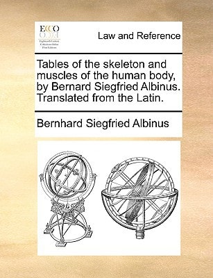 Tables of the skeleton and muscles of the human body, by Bernard Siegfried Albinus. Translated from the Latin.