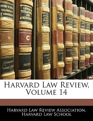 Harvard Law Review, Volume 14