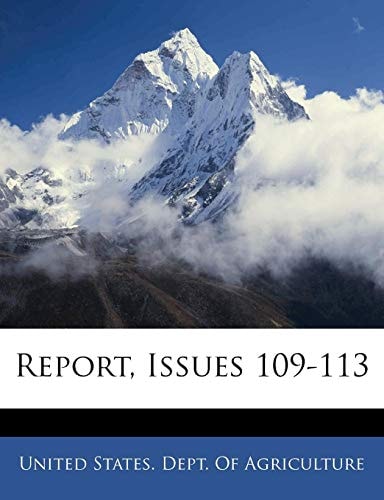 Report, Issues 109-113