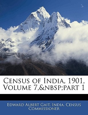 Census of India, 1901, Volume 7, part 1