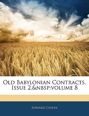 Old Babylonian Contracts, Issue 2, volume 8