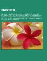Snooker: Seasons in snooker, Snooker competitions, Snooker equipment, Snooker in the United Kingdom, Snooker lists, Snooker media, Snooker organisations, Snooker people, Snooker stubs, Snooker terminology, Snooker variants, Snooker world rankings