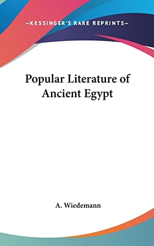 Popular Literature of Ancient Egypt