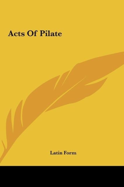 Acts Of Pilate