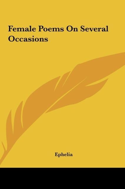 Female Poems On Several Occasions