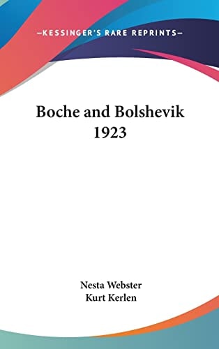 Boche and Bolshevik 1923