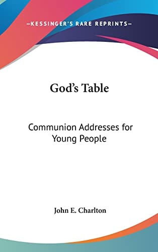 God's Table: Communion Addresses for Young People
