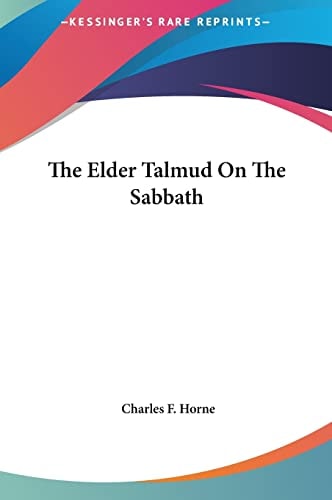 The Elder Talmud On The Sabbath