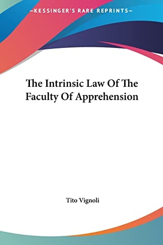 The Intrinsic Law Of The Faculty Of Apprehension