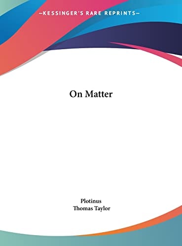 On Matter