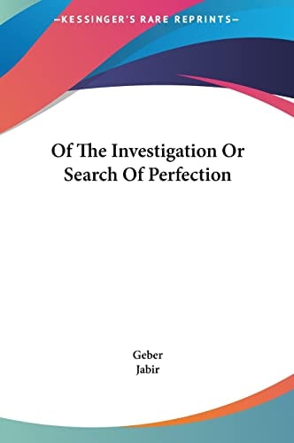 Of The Investigation Or Search Of Perfection