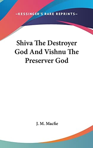 Shiva The Destroyer God And Vishnu The Preserver God