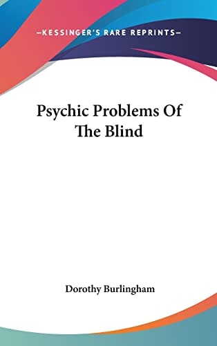 Psychic Problems Of The Blind