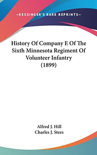 History Of Company E Of The Sixth Minnesota Regiment Of Volunteer Infantry (1899)