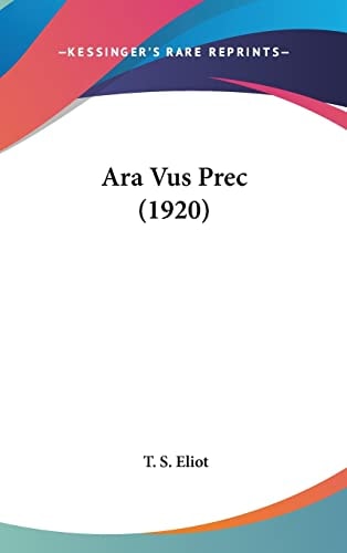 Ara Vus Prec (1920)