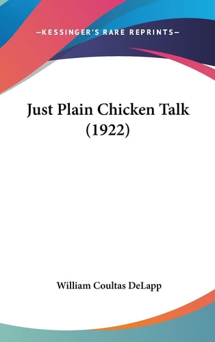 Just Plain Chicken Talk (1922)