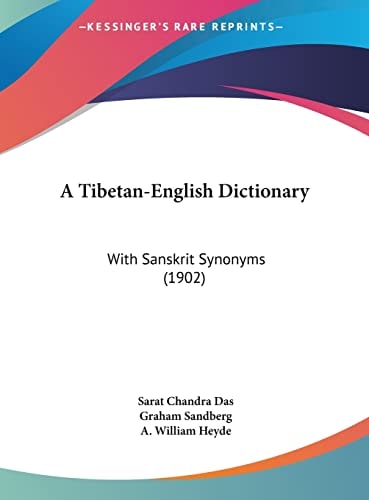 A Tibetan-English Dictionary: With Sanskrit Synonyms (1902)