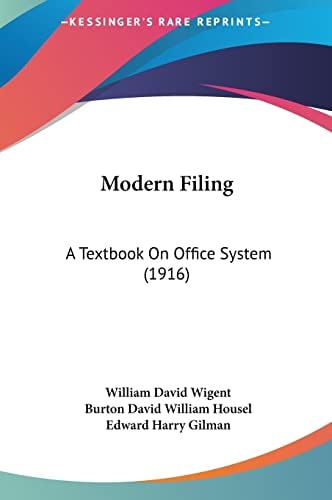 Modern Filing: A Textbook On Office System (1916)