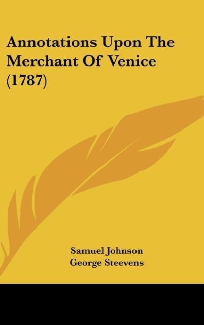 Annotations Upon The Merchant Of Venice (1787)