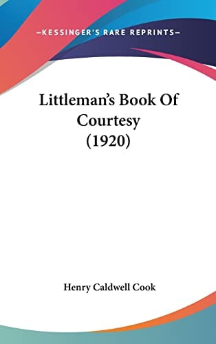 Littleman's Book Of Courtesy (1920)