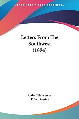 Letters From The Southwest (1894)