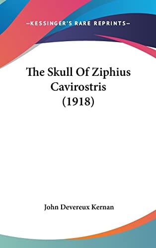 The Skull Of Ziphius Cavirostris (1918)