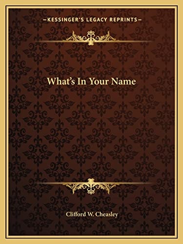 What's In Your Name